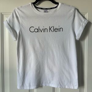 Calvin Klein White Logo Tee